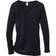 ENGEL Natur Women's Merinoull Och Silke Blus - Black