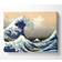 Wallart-Direct Hokusai A Big Wave Off Kanagawa Blue Wall Decor