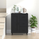 vidaXL beBasic Black Buffet 69.5x90cm