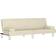vidaXL Cup Holders Cream Soffa 200cm 2-sits