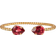 Caroline Svedbom Mini Drop Bracelet - Gold/Red