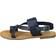 Leather Collection Toe Loop - Navy