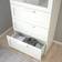 IKEA Brimnes White/Frosted Glass Byrå 78x124cm