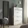 IKEA Brimnes White/Frosted Glass Byrå 78x124cm
