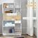 Homcom Kitchen Adjustable White Armoire 101x180cm