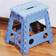 Kesper Collapsible Blue Seating Stool 39cm