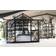 Scandic Greenhouse Thor 16.6m² 4mm Sort Aluminium Hærdet glas