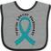 Inktastic Ovarian Cancer Awareness Ribbon Baby Bib