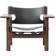 Fredericia Furniture The Spanish Svart/Oljad Valnöt Fåtölj 67cm