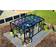 Scandic Greenhouse Frej 19m² 4mm Sort Aluminium Hærdet glas