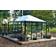 Scandic Greenhouse Frej 12.8m² 4mm Sort Aluminium Hærdet glas