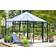 Scandic Greenhouse Odin 12.5m² 4mm Sort Aluminium Hærdet glas