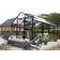 Scandic Greenhouse Idun XL 12.4m² 4mm Sort Aluminium Hærdet glas