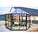 Scandic Greenhouse Odin 8m² 4mm Sort Aluminium Hærdet glas