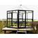 Scandic Greenhouse Odin 8m² 4mm Sort Aluminium Hærdet glas
