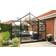 Scandic Greenhouse Balder 11.3 m² 4mm Sort Aluminium Hærdet glas