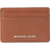 Michael Kors Pebbled Leather Card Case - Luggage