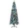 Homcom Prelit Pencil Artificial Slim Green Christmas Tree 213.4cm