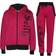 A2Z Kids Selfie Hoodie Sweatpant Zipper Joggers Set - Pink