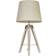 MiniSun Modern Tripod Single Beige Table Lamp 70cm