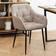 AC Design Furniture Bentley Beige Matte Black Köksstol 83cm 2st
