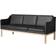 FDB Møbler MK46 Natural/Black Soffa 203.5cm 3-sits