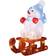 Veli Line Snowman on Sled Multi Julelampe 32cm
