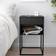 IKEA Vikhammer Black Sängbord 39x40cm