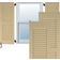 Ekena Millwork Americraft 2-Equal Louver RW101LV12X31NTH Timber Window Shutter 12x31"
