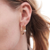 Sif Jakobs Belluno Creolo Piccolo Earrings - Gold/Transparent