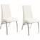 Coaster Home Furnishings Ophelia White/Chrome Kitchen Chair 37.5" 2pcs