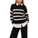 Selected Bloomie Striped Knitted Jumper - Black