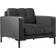 Micadoni Home Mamaia Black/Dark Grey Lenestol 78cm