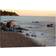 House of Hampton Seascape with Long Exposure at Browning Beach Multicolor Framed Art 101.6x66cm