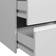 Forte Modern White/Mirror Garderobeskab 61.2x201cm