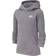 Nike Older Kid's Sportswear Club Pullover Hoodie - Carbon Heather/White (BV3757-091)