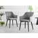 Furniturebox Carson White/Grey Dining Set 80x120cm 5pcs