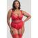 LoveHoney Treasure Me Red Push-Up Bra Set