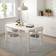 IKEA MELLTORP/ADDE White Bordsgrupp 125x75cm 5st
