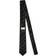 Saint Laurent Silk Jacquard Tie - Black/Ivory