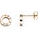 Efva Attling Mini Me You & Me Earrings - Gold