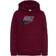 Nike Big Kid's Sportswear Club Fleece Pullover Hoodie - Dark Beetroot/Smoke Grey (CJ7861-639)