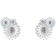 Georg Jensen Daisy Stud Earrings - Silver/White