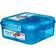 Sistema Bento Cube with Yogurt Pot Blue Food Container 1.25L