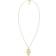 Elli Hamsa Hand of Fatima Necklace - Gold/Transparent