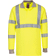 Portwest FR77 Flame Resistant Anti-Static Hi-Vis Long Sleeve Polo Shirt