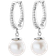Spirit Icons Malibu Earrings - Silver/Transparent/Pearls