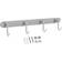 Intirilife Rack Wall Mount Silver Coat Hook 30cm