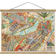 Klebefieber Modern Map of Boston Dark Brown Poster 35x26cm