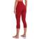 Colorfulkoala Women's High Waisted Yoga Capri - Rose Red